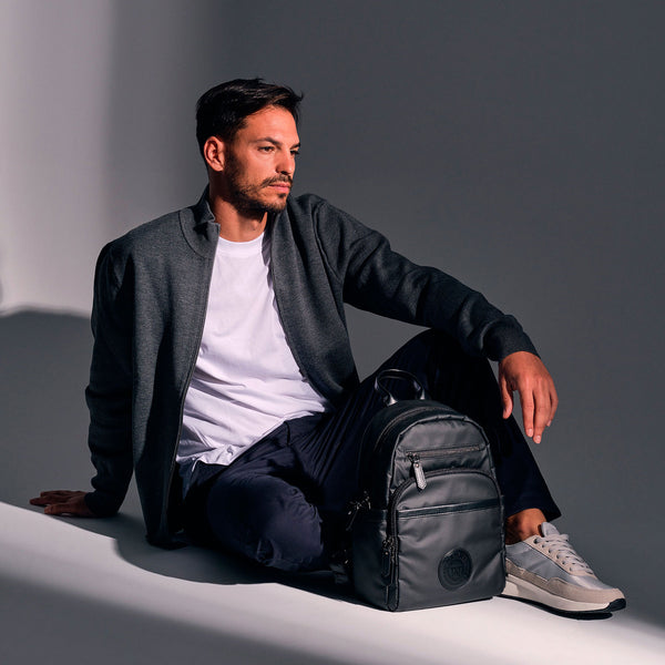 Backpack for men, black, Collection nylon sport