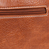 Mini bolso para mujer, color cuero, Serie Minibags. 25,5x16x6 cm