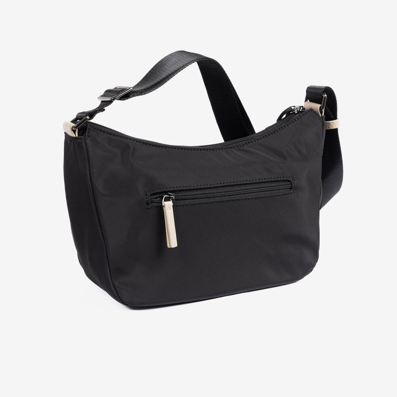 Bolso bandolera, color negro, Serie core. 25.5x20x12 cm - Matties Bags