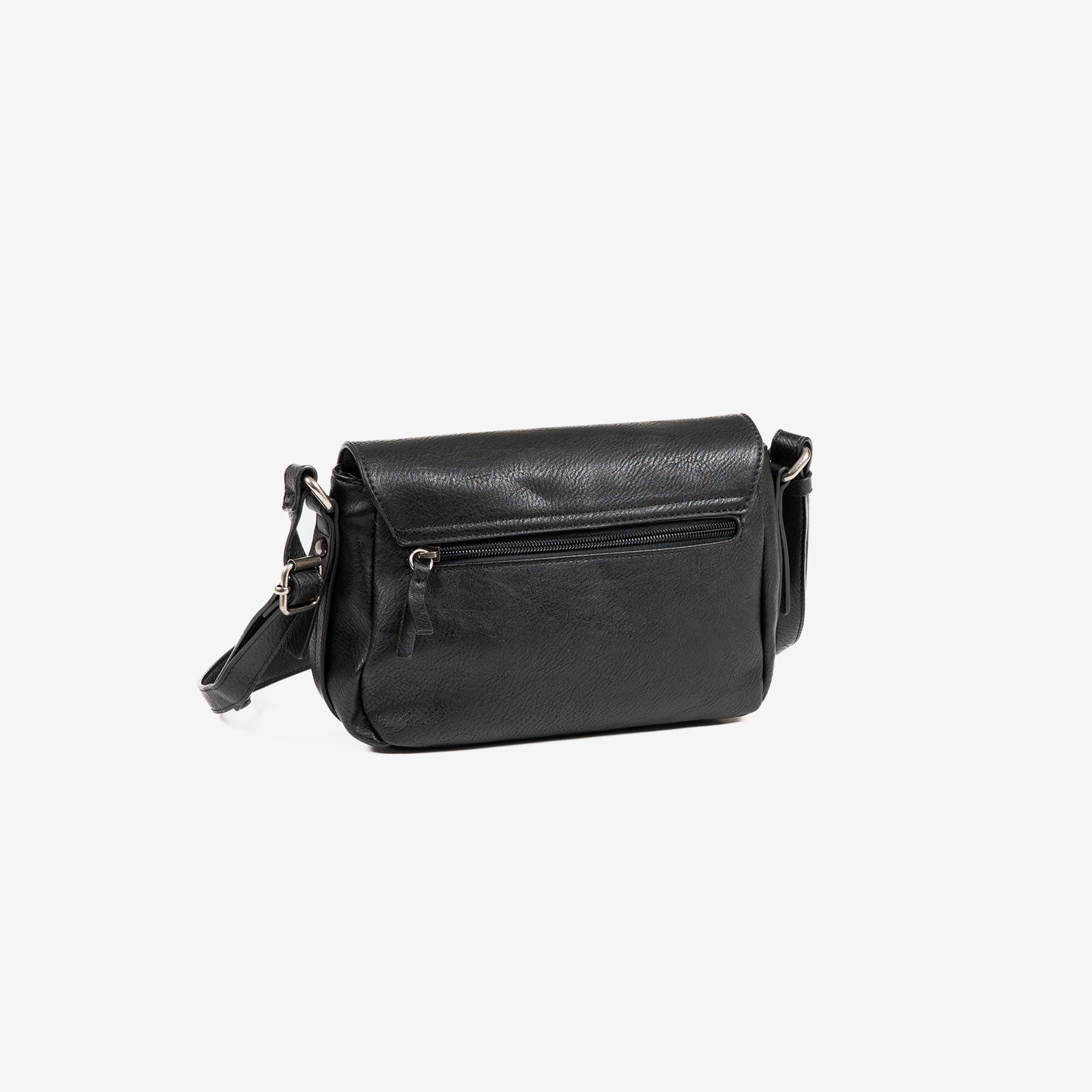 BOLSO BANDOLERA DE MUJER, COLOR NEGRO, SERIE NEW CLASSIC. 25x15x10 cm - Matties Bags