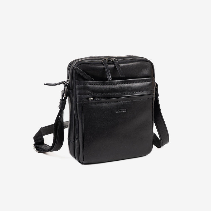 BOLSO BANDOLERA PARA HOMBRE, COLECCIÓN COW SILKY/LEATHER. 19x24 cm - Matties Bags