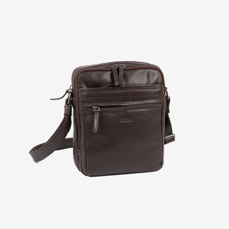 BOLSO BANDOLERA PARA HOMBRE, COLECCIÓN COW SILKY/LEATHER. 19x24 cm - Matties Bags