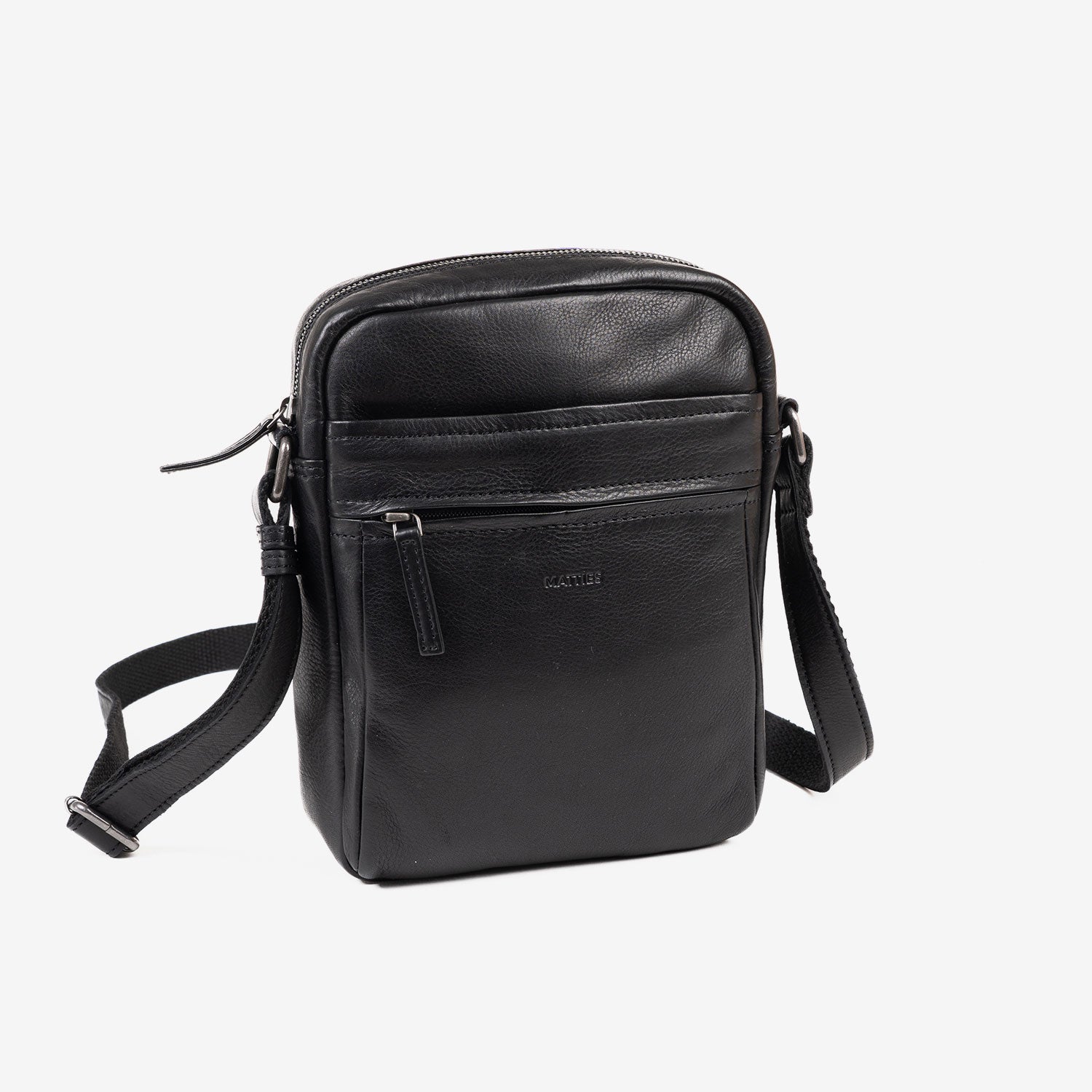 BOLSO BANDOLERA PARA HOMBRE, COLECCIÓN COW SILKY/LEATHER. 21x26.5x5.5 cm - Matties Bags