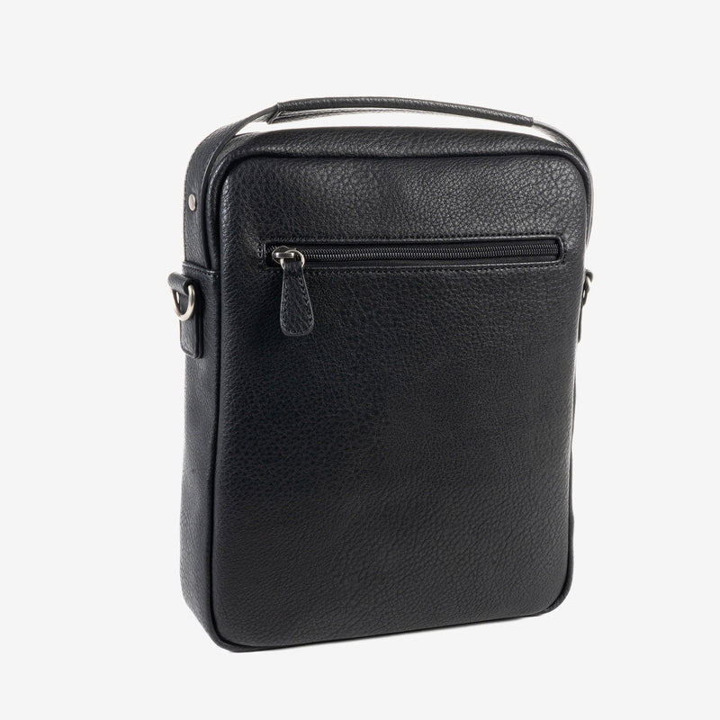 BOLSO BANDOLERA PARA HOMBRE, COLOR Negro, COLECCIÓN NEW NAPPA. 23x29x07 cm - Matties Bags