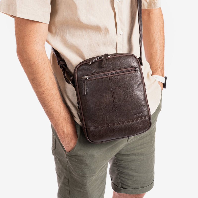 Bolso bandolera para hombre, Serie Classic Sport. 19x24 cm - Matties Bags