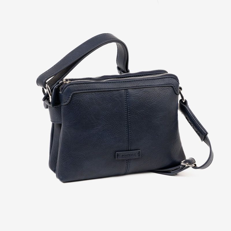 BOLSO DE MUJER, COLOR AZUL - V, SERIE NEW CLASSIC. 24x16x07 CM - Matties Bags