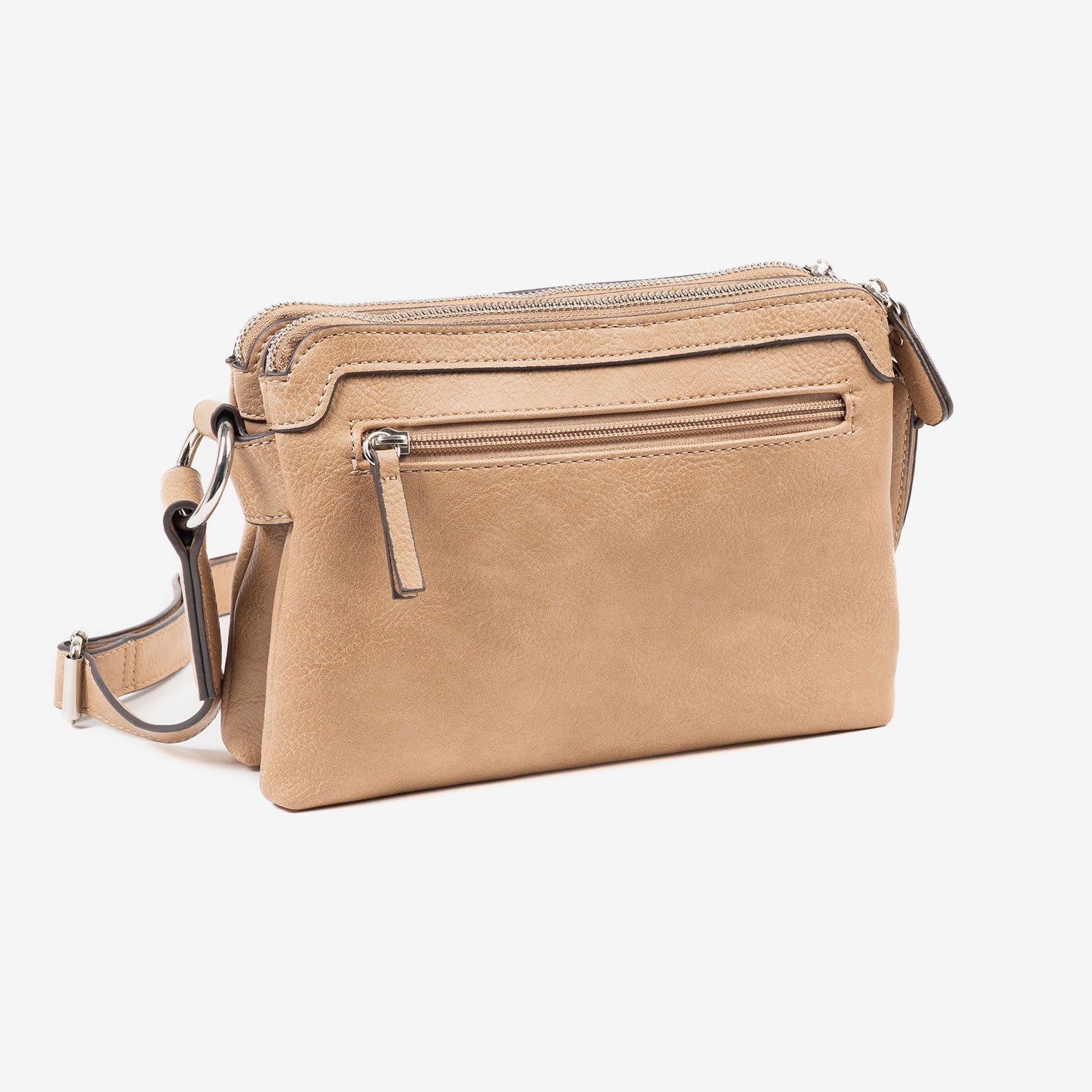 BOLSO DE MUJER, COLOR CAMEL - V, SERIE NEW CLASSIC. 24x16x07 CM - Matties Bags