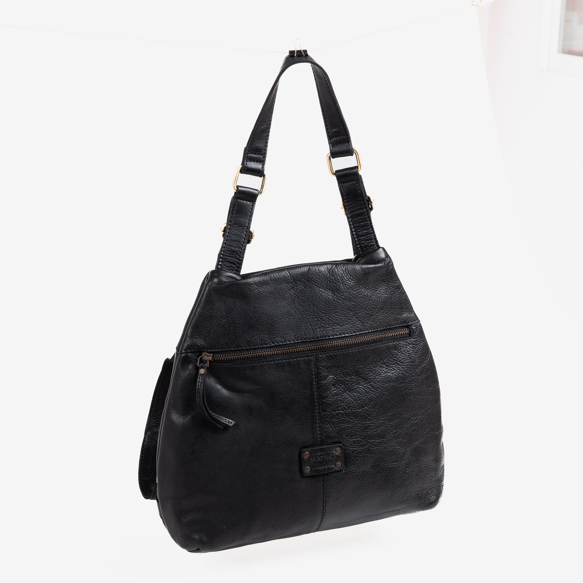 MOCHILA PIEL LAVADA PARA MUJER, 31x31x11 CM - Matties Bags
