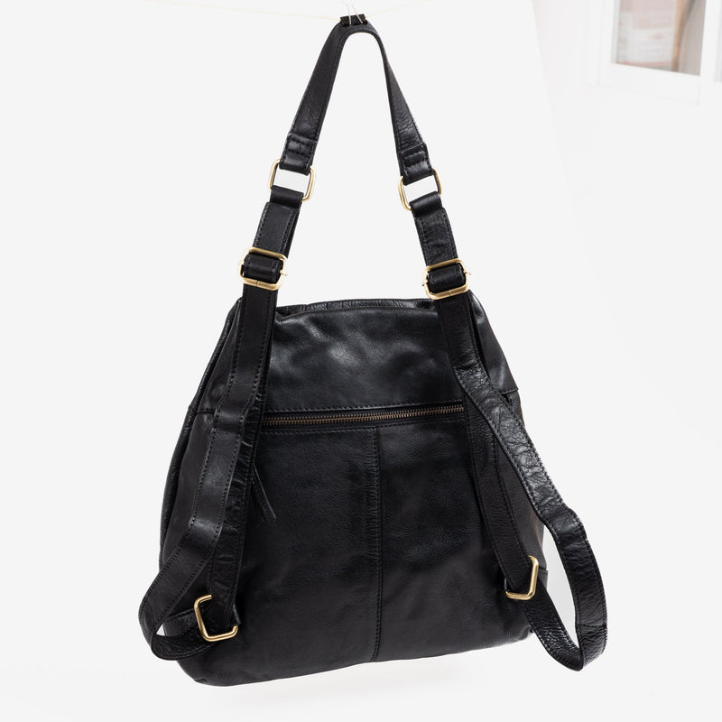 MOCHILA PIEL LAVADA PARA MUJER, 31x31x11 CM - Matties Bags