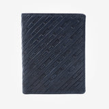 Blue leather wallet, Collection Emboss Leather