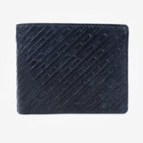 Billetero piel, color azul, Colección Emboss Leather