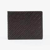 Leather wallet, brown color, Emboss Leather Collection