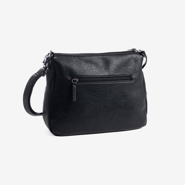 Shoulder bag, black color, New Classic Series. 29x22x11cm