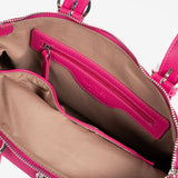 Handbag with shoulder strap, pink color, Collection paros. 29.5x20.5x14 cm