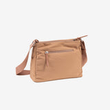 Shoulder bag for women, nude color, Deia Series. 30x22x9.5cm