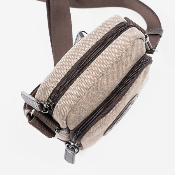 Small bag for men, brown, Collection Sahara