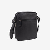 Men's shoulder bag, black, Youth Collection. 21x26.5x5.5cm