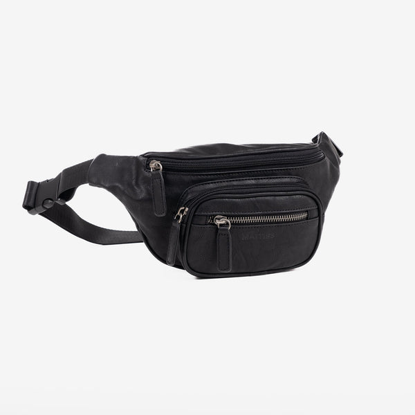 Men's fanny pack, black, Youth Collection. 30x13cm