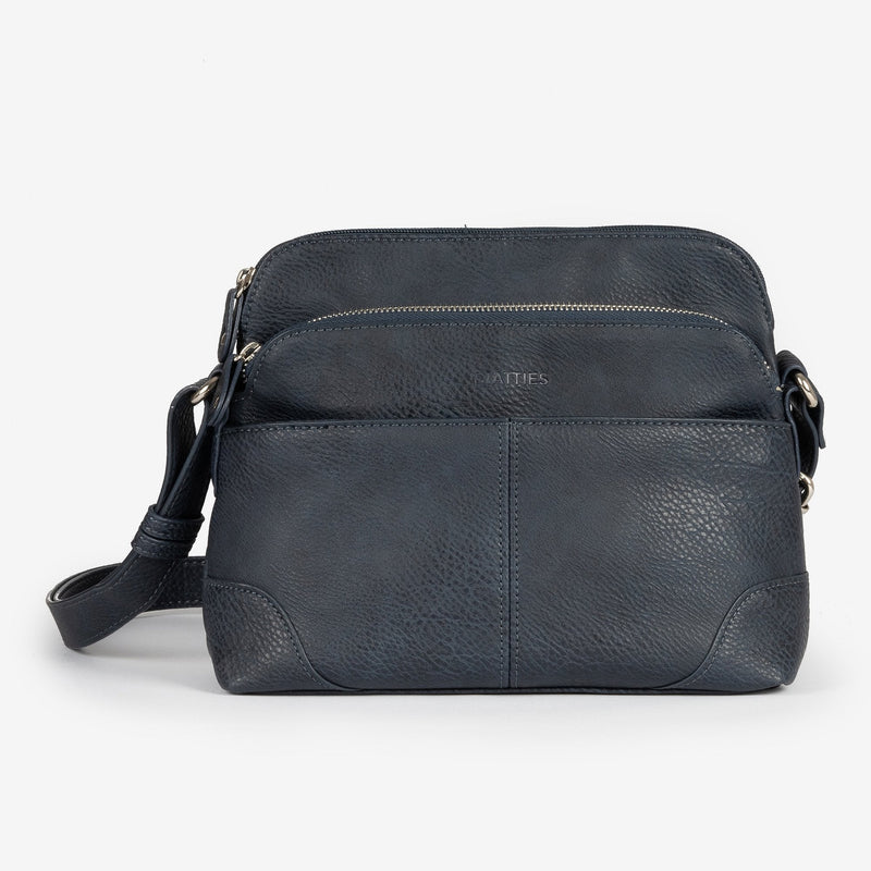 Bolso azul - v bandolera Classic. 25x21x10 cm - Matties Bags