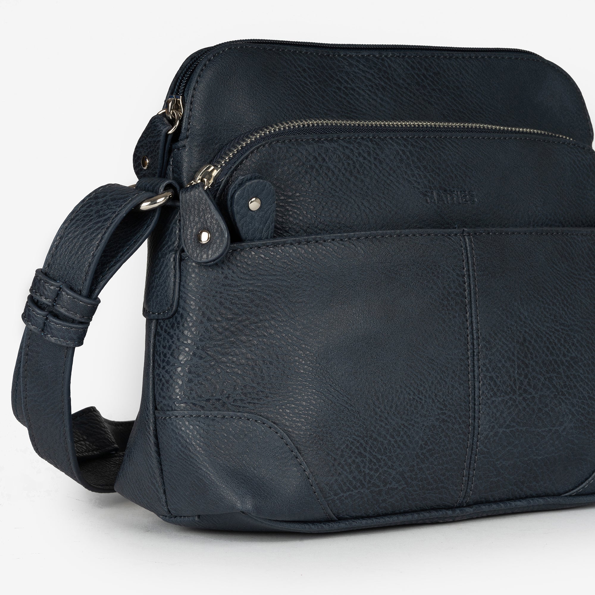 Bolso azul - v bandolera Classic. 25x21x10 cm - Matties Bags