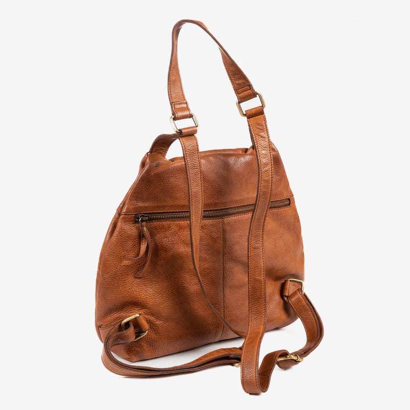 MOCHILA PIEL LAVADA PARA MUJER, 31x31x11 CM - Matties Bags