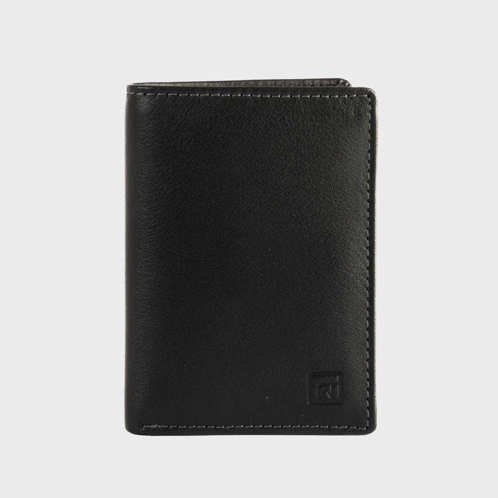 Cartera de piel negra, Colección Exotic Leather