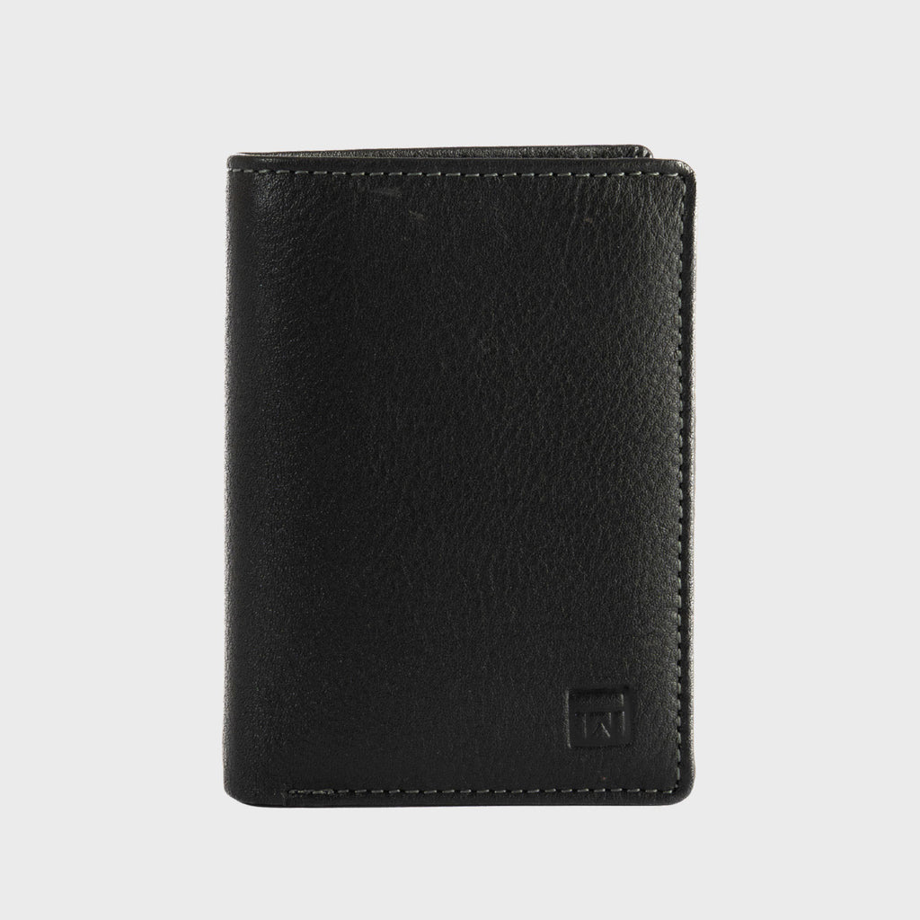 Cartera de piel negra, Colección Exotic Leather