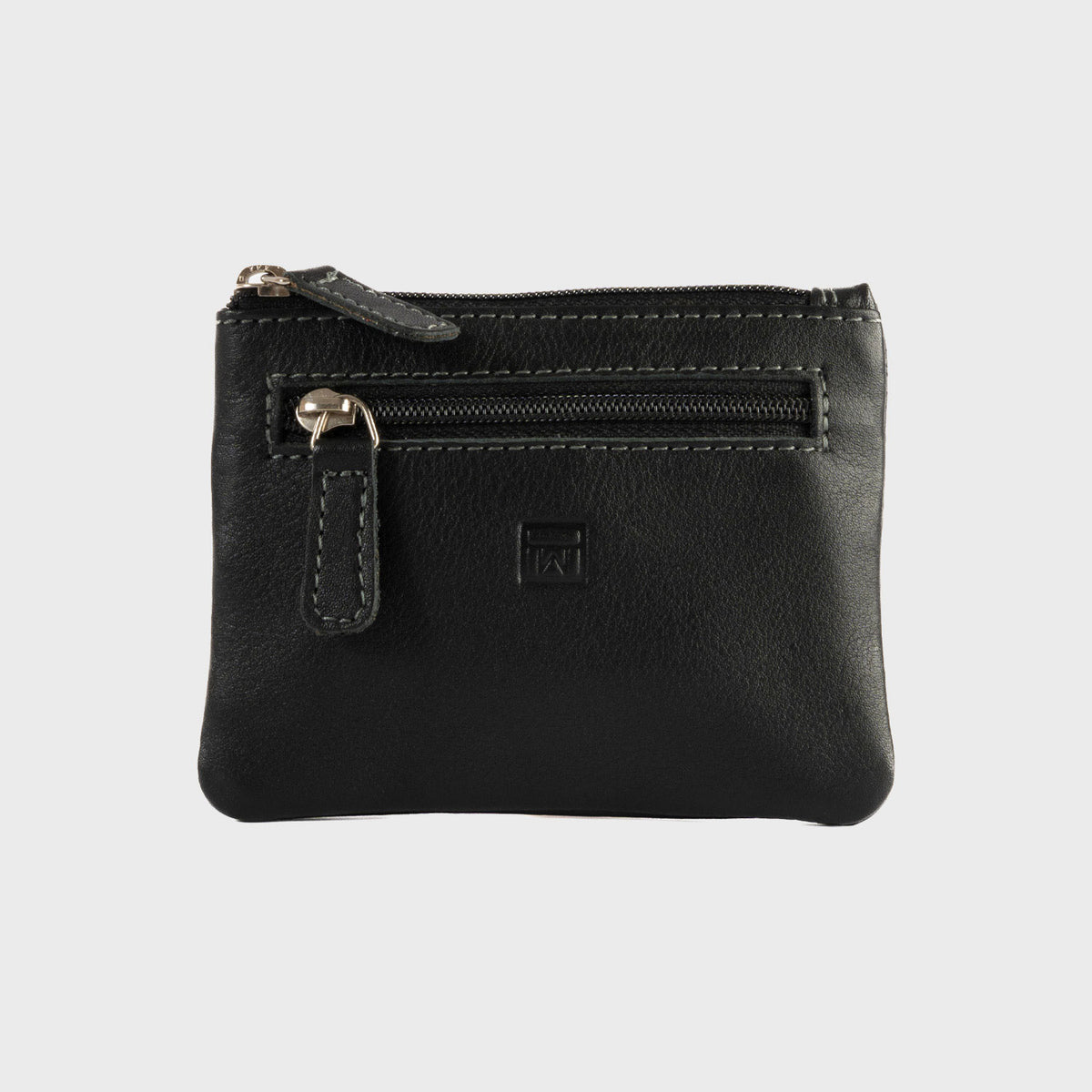 Monedero piel negro, Colección Exotic Leather