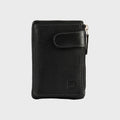 Monedero piel negro, Colección Exotic Leather