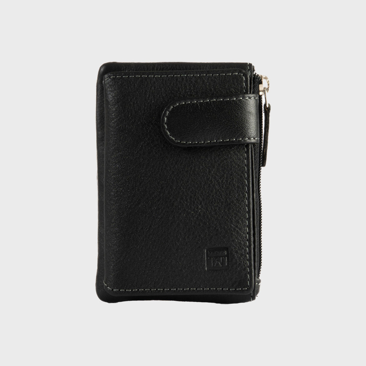 Monedero piel negro, Colección Exotic Leather