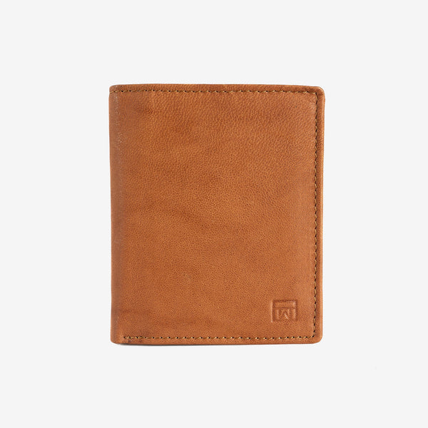 Billetero en piel natural para hombre, Serie ANTIC-NAPPA/LEATHER. DIMENSIONES: 9x11 cm