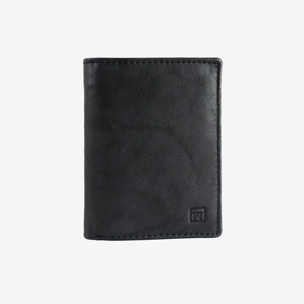Billetero en piel natural para hombre, Serie ANTIC-NAPPA/LEATHER. 8.5x11.5 cm