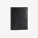 Billetero en piel natural para hombre, Serie ANTIC-NAPPA/LEATHER. 8.5x11.5 cm