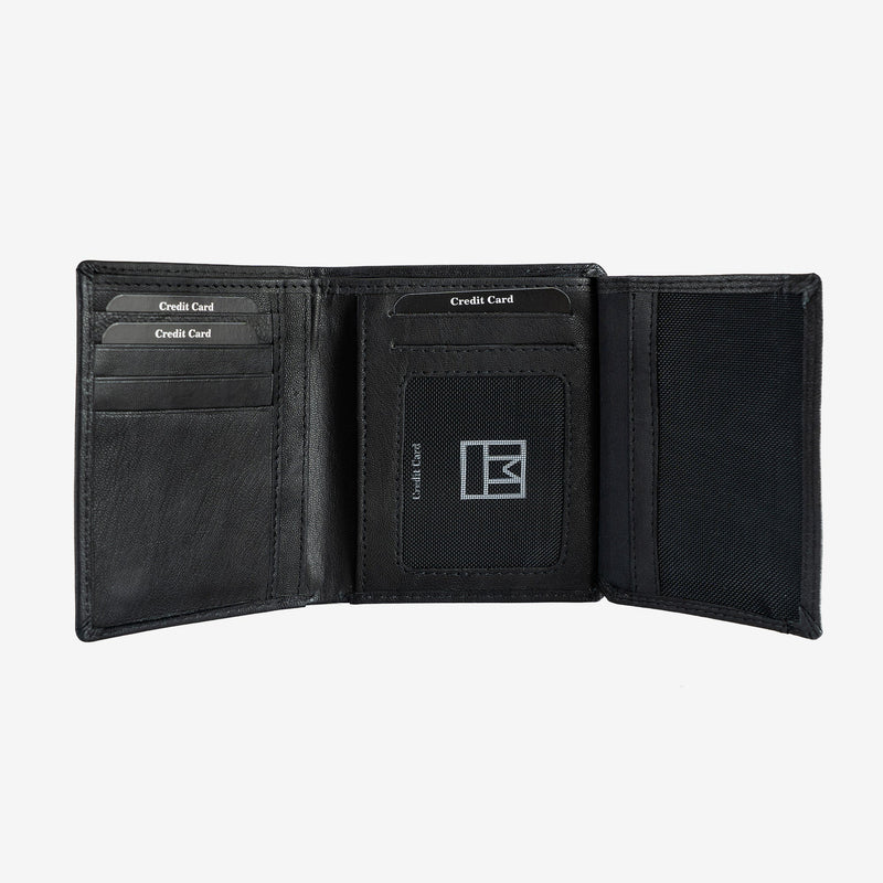 Billetero en piel natural para hombre, Serie ANTIC-NAPPA/LEATHER. 8.5x11.5 cm