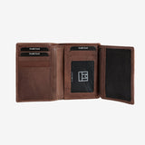 Billetero en piel natural para hombre, Serie ANTIC-NAPPA/LEATHER. 8.5x11.5 cm