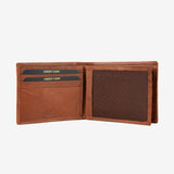Billetero en piel natural para hombre, Serie ANTIC-NAPPA/LEATHER. 10.5x8 cm