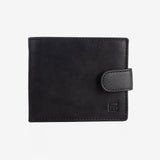 Billetero en piel natural para hombre, Serie ANTIC-NAPPA/LEATHER. DIMENSIONES: 10.5x8.5 cm
