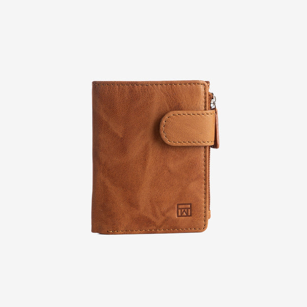 Billetero en piel natural para hombre, Serie ANTIC-NAPPA/LEATHER. 8x10.5 cm