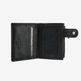 Billetero en piel natural para hombre, Serie ANTIC-NAPPA/LEATHER. 8x10.5 cm