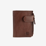 Billetero en piel natural para hombre, Serie ANTIC-NAPPA/LEATHER. 8x10.5 cm