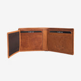 Billetero en piel natural para hombre, Serie ANTIC-NAPPA/LEATHER. 10.5x8 cm