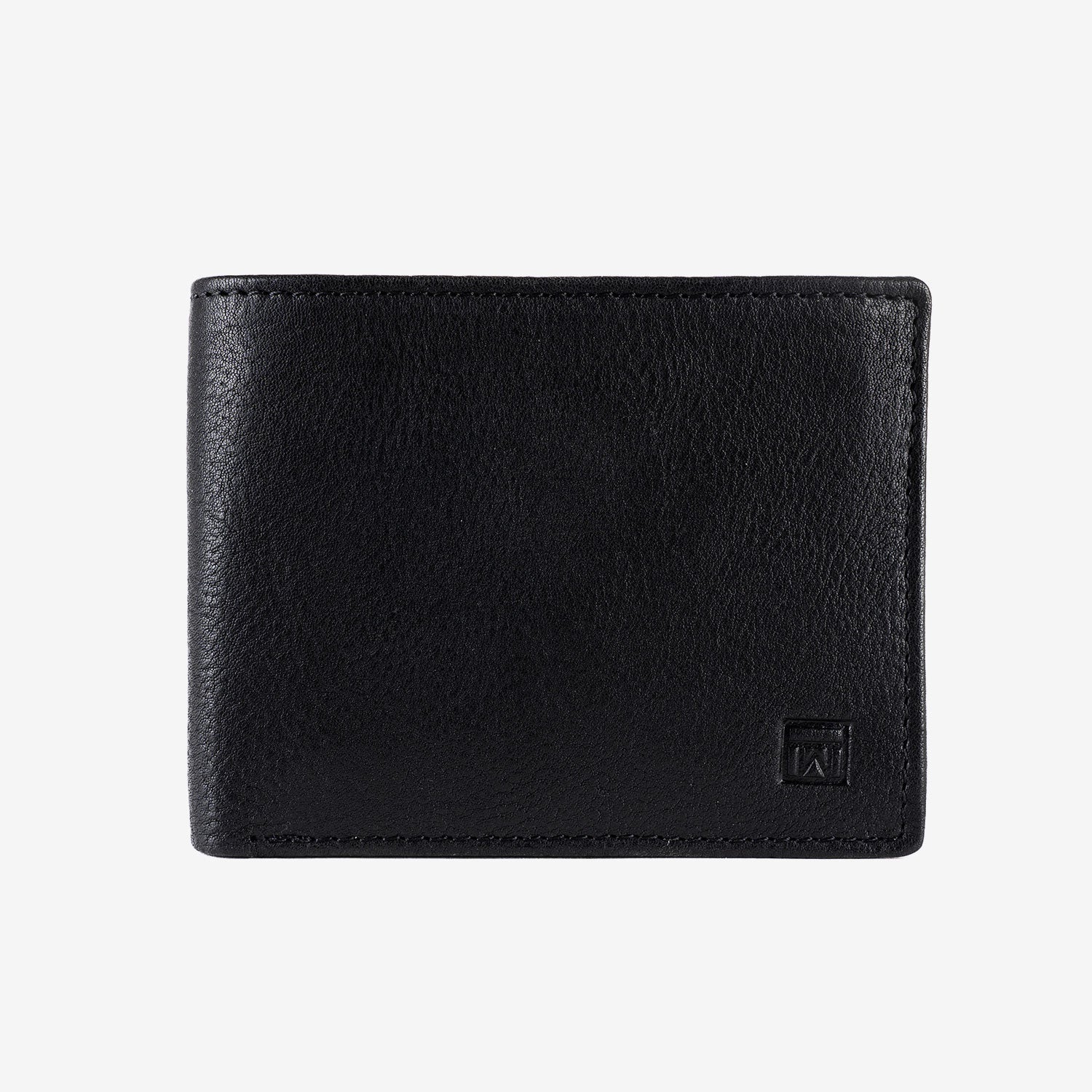 Billetero en piel natural para hombre, Serie ANTIC-NAPPA/LEATHER. 10.5x8 cm