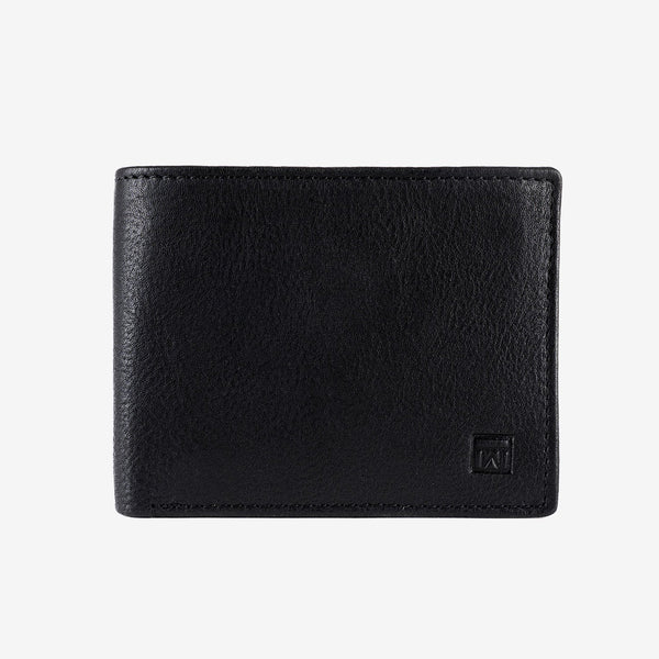 Billetero en piel natural para hombre, Serie ANTIC-NAPPA/LEATHER. 10.5x8 cm