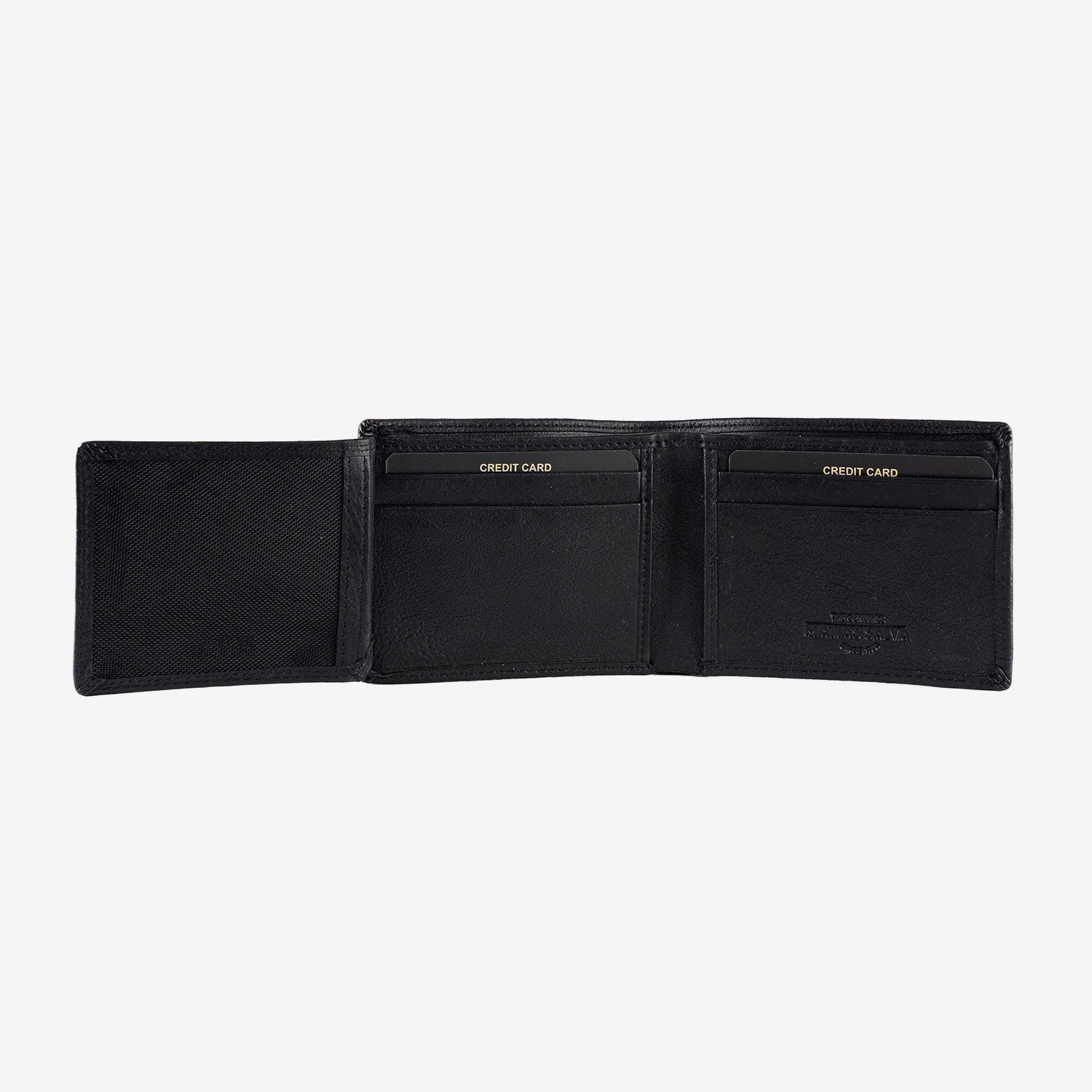 Billetero en piel natural para hombre, Serie ANTIC-NAPPA/LEATHER. 10.5x8 cm