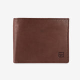 Billetero en piel natural para hombre, Serie ANTIC-NAPPA/LEATHER. 10.5x8 cm