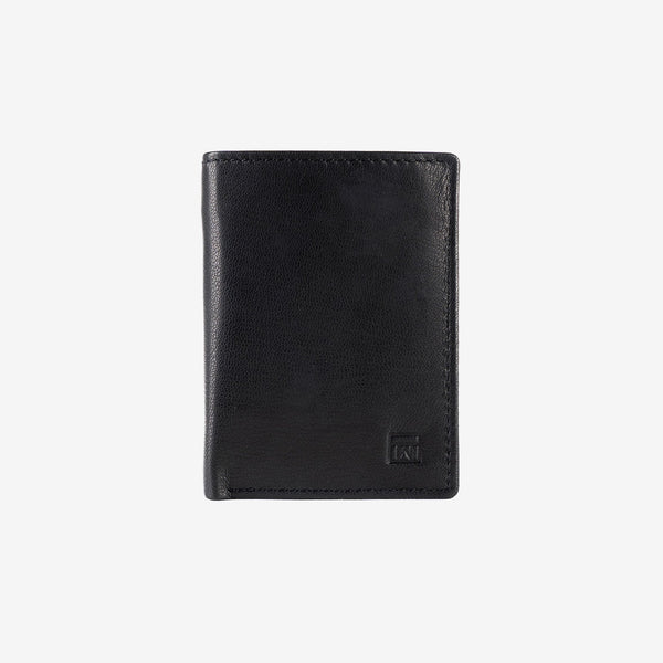 Billetero en piel natural para hombre, Serie ANTIC-NAPPA/LEATHER. 8.5x11 cm