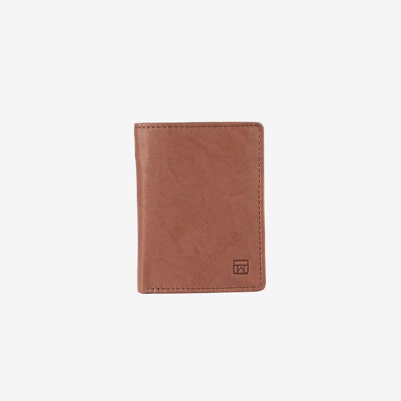 Billetero en piel natural para hombre, Serie ANTIC-NAPPA/LEATHER. 8.5x11 cm