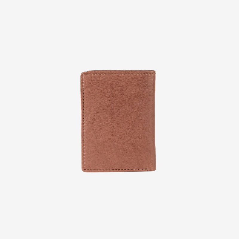 Billetero en piel natural para hombre, Serie ANTIC-NAPPA/LEATHER. 8.5x11 cm