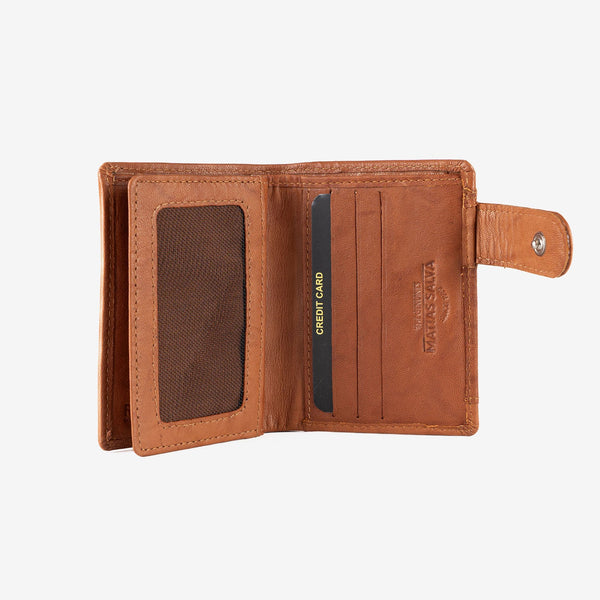 Billetero en piel natural para hombre, Serie ANTIC-NAPPA/LEATHER. 8x10.5 cm
