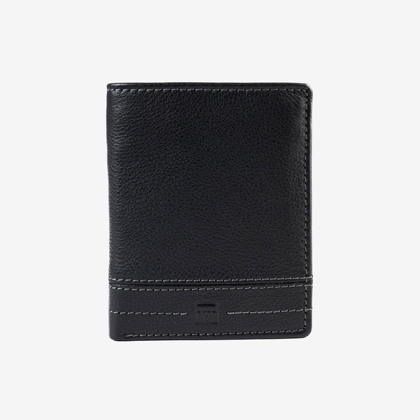 Man's wallet, black colour, Collection NEW DDDM/LEATHER. 9x11 cm